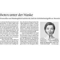 Botox unter der Maske, prevention-center Zürich / Zug