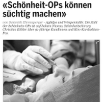 Süchtig nach Schönheits-OPs, prevention-center Zürich / Zug